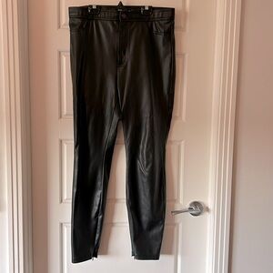 Zara pleather skinny pants